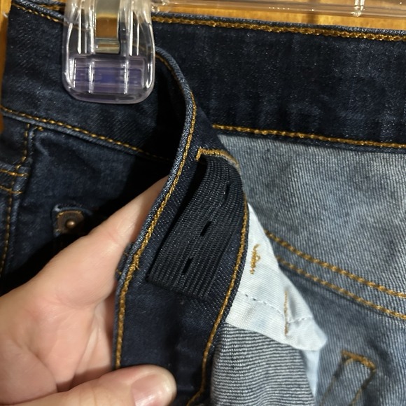 Gap Kids 16 Reg Boys Dark Blue Jeans Youth Stretch Boot Cut Adjustable Waist EUC - Picture 6 of 7